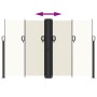 Cream retractable side awning 160x600 cm by , Umbrellas - Ref: Foro24-4004625, Price: 130,76 €, Discount: %