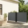Anthracite gray retractable side awning 120x1000 cm by , Umbrellas - Ref: Foro24-4004703, Price: 131,35 €, Discount: %