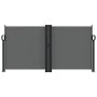Anthracite gray retractable side awning 120x1000 cm by , Umbrellas - Ref: Foro24-4004703, Price: 131,35 €, Discount: %