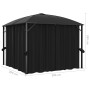 Gazebo with anthracite gray curtains 300x300x265 cm by vidaXL, Tents and gazebos - Ref: Foro24-48600, Price: 550,85 €, Discou...