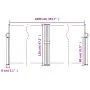 Anthracite gray retractable side awning 120x1000 cm by , Umbrellas - Ref: Foro24-4004703, Price: 131,35 €, Discount: %