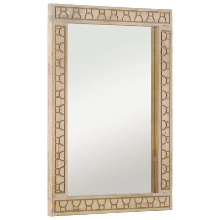 Espejo de baño madera maciza de acacia y vidrio 50x70x2,5 cm de , Espejos - Ref: Foro24-358279, Precio: 49,78 €, Descuento: %