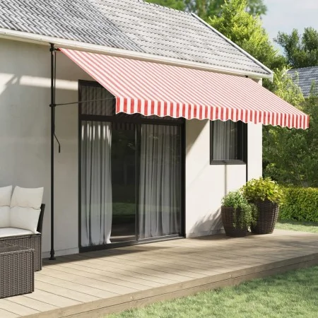 Awning Ersatzstoff rot und weiß Streifen 4x3.5 m von , Markisen - Ref: Foro24-367717, Preis: 61,77 €, Rabatt: %