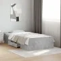 Concrete gray engineered wood bed with drawers 75x190 cm by , Beds and slatted bases - Ref: Foro24-3280352, Price: 110,26 €, ...