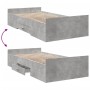 Bett mit Schubladen Grau Betontechnik 75x190 cm von , Betten und Lattenroste - Ref: Foro24-3280352, Preis: 111,56 €, Rabatt: %