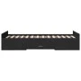 Black engineered wood bed with drawers 75x190 cm by , Beds and slatted bases - Ref: Foro24-3280350, Price: 113,80 €, Discount: %
