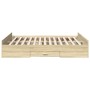 Sonoma oak engineered wood bed with drawers 150x200 cm by , Beds and slatted bases - Ref: Foro24-3280288, Price: 146,10 €, Di...