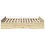 Sonoma oak engineered wood bed with drawers 150x200 cm by , Beds and slatted bases - Ref: Foro24-3280288, Price: 143,64 €, Di...