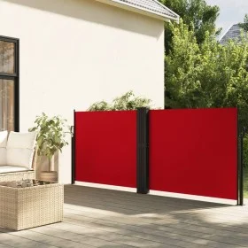 Red retractable side awning 100x600 cm by , Umbrellas - Ref: Foro24-4004582, Price: 110,63 €, Discount: %