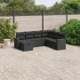 7-piece garden dining set and black synthetic rattan cushions by , Garden sets - Ref: Foro24-3263521, Price: 460,93 €, Discou...