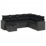 7-piece garden dining set and black synthetic rattan cushions by , Garden sets - Ref: Foro24-3263521, Price: 460,93 €, Discou...