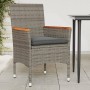Garden armchairs with cushions 2 pcs gray synthetic rattan by , Garden chairs - Ref: Foro24-368120, Price: 146,40 €, Discount: %