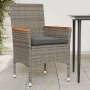 Garten Vorhänge mit Kissen 2 Sie synthetische grau rattan von , Gartenstühle - Ref: Foro24-368120, Preis: 145,04 €, Rabatt: %