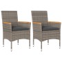 Garden armchairs with cushions 2 pcs gray synthetic rattan by , Garden chairs - Ref: Foro24-368120, Price: 146,40 €, Discount: %