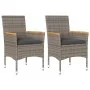 Garden armchairs with cushions 2 pcs gray synthetic rattan by , Garden chairs - Ref: Foro24-368120, Price: 145,25 €, Discount: %