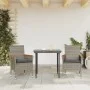 Garden armchairs with cushions 2 pcs gray synthetic rattan by , Garden chairs - Ref: Foro24-368120, Price: 145,25 €, Discount: %