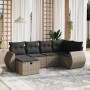 Gartenmöbel Set 6 Stück und synthetische graue Kissen von , Gartensets - Ref: Foro24-3264106, Preis: 388,94 €, Rabatt: %