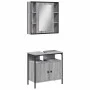 Badezimmermöbel Set 2 Stück grau grau Plywood von , Badezimmermöbel - Ref: Foro24-3214718, Preis: 117,38 €, Rabatt: %
