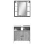 Badezimmermöbel Set 2 Stück grau grau Plywood von , Badezimmermöbel - Ref: Foro24-3214718, Preis: 117,38 €, Rabatt: %