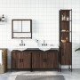 4-piece bathroom furniture set in brown oak plywood by , Bathroom furniture - Ref: Foro24-3214694, Price: 245,92 €, Discount: %