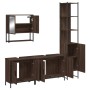 4-piece bathroom furniture set in brown oak plywood by , Bathroom furniture - Ref: Foro24-3214694, Price: 245,92 €, Discount: %