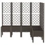 Planter with brown PP trellis 160x120x142 cm by , Pots and planters - Ref: Foro24-367940, Price: 176,88 €, Discount: %