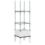 Planter with white PP trellis 40x40x142.5 cm by , Pots and planters - Ref: Foro24-367949, Price: 26,60 €, Discount: %