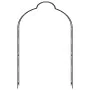 Gartenbogen aus schwarzem Eisen, 150 x 34 x 240 cm von vidaXL, Pergolen, Bögen und Gartenspaliere - Ref: Foro24-47095, Preis:...