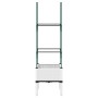 Planter with white PP trellis 40x40x142.5 cm by , Pots and planters - Ref: Foro24-367949, Price: 26,93 €, Discount: %
