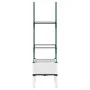 Planter with white PP trellis 40x40x142.5 cm by , Pots and planters - Ref: Foro24-367949, Price: 26,60 €, Discount: %