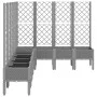 Planter with trellis PP light gray 200x160x142 cm by , Pots and planters - Ref: Foro24-367942, Price: 238,01 €, Discount: %