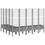Planter with trellis PP light gray 200x160x142 cm by , Pots and planters - Ref: Foro24-367942, Price: 238,01 €, Discount: %