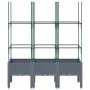 Planter with gray PP trellis 120x40x142.5 cm by , Pots and planters - Ref: Foro24-367956, Price: 55,43 €, Discount: %