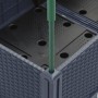 Planter with gray PP trellis 120x40x142.5 cm by , Pots and planters - Ref: Foro24-367956, Price: 56,25 €, Discount: %