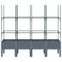 Jardinera con enrejado PP gris 160x40x142,5 cm de , Maceteros y jardineras - Ref: Foro24-367961, Precio: 72,14 €, Descuento: %