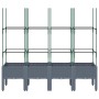Planter with gray PP trellis 160x40x142.5 cm by , Pots and planters - Ref: Foro24-367961, Price: 80,95 €, Discount: %