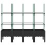 Garten mit schwarzem PP-Gitter 160x40x142,5 cm von , Töpfe und Pflanzgefäße - Ref: Foro24-367963, Preis: 107,96 €, Rabatt: %