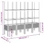 Planter with black PP trellis 160x40x142.5 cm by , Pots and planters - Ref: Foro24-367963, Price: 86,52 €, Discount: %