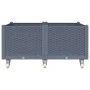 Garten mit Rädern PP grau 100x80x54 cm von , Töpfe und Pflanzgefäße - Ref: Foro24-367977, Preis: 159,16 €, Rabatt: %