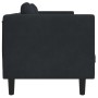 Sofa mit Kissen 3 Quadrate schwarz Samt von , Sofas - Ref: Foro24-372647, Preis: 302,83 €, Rabatt: %