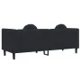 3-seater black velvet sofa with cushions by , Sofas - Ref: Foro24-372647, Price: 297,95 €, Discount: %