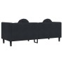 Sofa mit Kissen 3 Quadrate schwarz Samt von , Sofas - Ref: Foro24-372647, Preis: 302,83 €, Rabatt: %