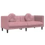 Sofa mit Kissen 3 Quadrate rosa Samt von , Sofas - Ref: Foro24-372645, Preis: 294,21 €, Rabatt: %