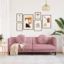 Sofa mit Kissen 3 Quadrate rosa Samt von , Sofas - Ref: Foro24-372645, Preis: 294,21 €, Rabatt: %