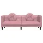 Sofa mit Kissen 3 Quadrate rosa Samt von , Sofas - Ref: Foro24-372645, Preis: 294,21 €, Rabatt: %