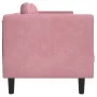 Sofa mit Kissen 3 Quadrate rosa Samt von , Sofas - Ref: Foro24-372645, Preis: 294,21 €, Rabatt: %