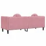 Sofa mit Kissen 3 Quadrate rosa Samt von , Sofas - Ref: Foro24-372645, Preis: 294,21 €, Rabatt: %