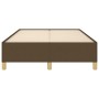 Dunkelbraune Stoffbettstruktur 120x190 cm von , Betten und Lattenroste - Ref: Foro24-379518, Preis: 90,80 €, Rabatt: %
