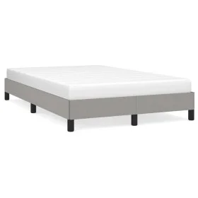 Light gray fabric bed frame 120x190 cm by , Beds and slatted bases - Ref: Foro24-379482, Price: 94,84 €, Discount: %