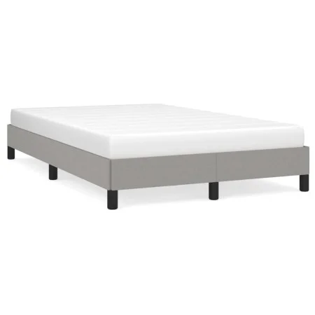 Light gray fabric bed frame 120x190 cm by , Beds and slatted bases - Ref: Foro24-379482, Price: 94,84 €, Discount: %